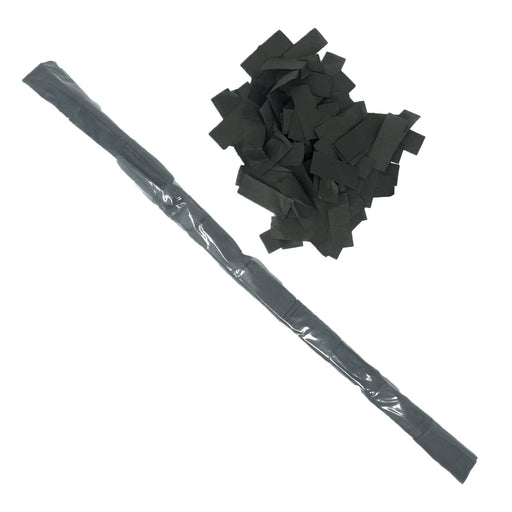 Black Tissue Confetti - Speed Load Cannon Sleeve (1/4lb) - Ultimate Confetti