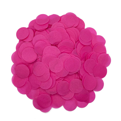 Fuchsia Pink Tissue Paper Confetti Dots - 1" Circles (1lb) - Ultimate Confetti