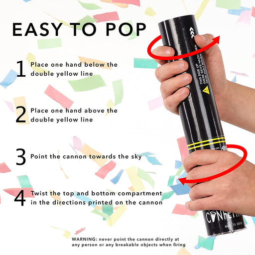 Handheld Confetti Popper Cannon - Empty Barrel (22") - Ultimate Confetti