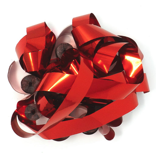 Red Metallic Streamers - 20 Rolls (1" x 30') - Ultimate Confetti