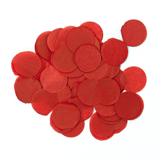 Red Tissue Paper Confetti Dots - 1" Circles (1lb) - Ultimate Confetti