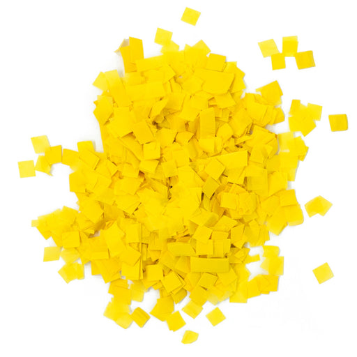 Yellow Tissue Paper Miniature Confetti - Squares (1lb) - Ultimate Confetti